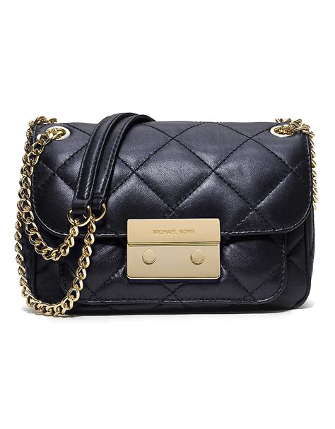 michael kors sloan small quilted velvet shoulder bag|Michael Kors quilted bag.